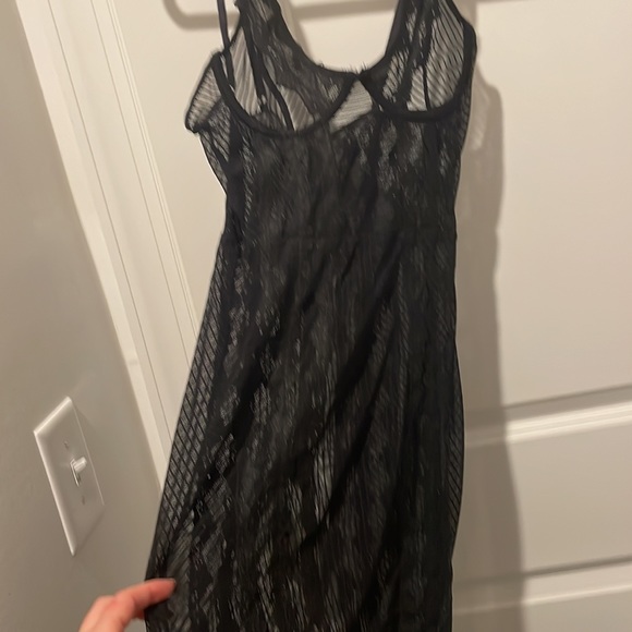 House of CB Black Lace Mini Dress with Undergarment. Size small, never worn. - Picture 2 of 6
